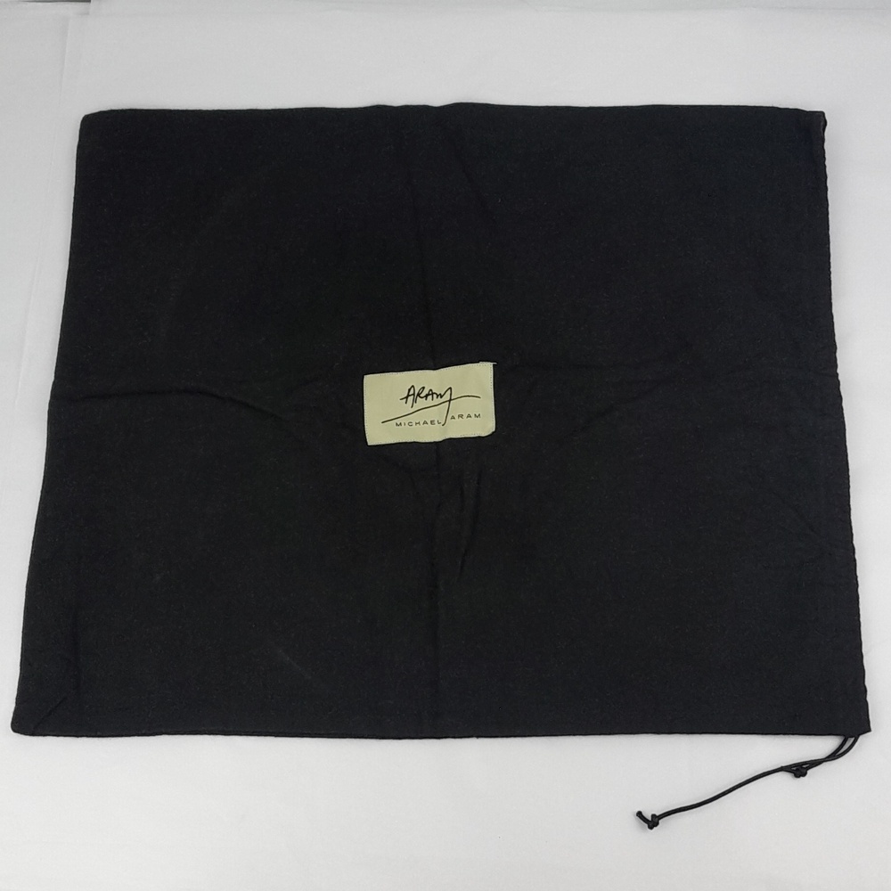 Michael Aram 16x14 Black Drawstring Square Dust Bag